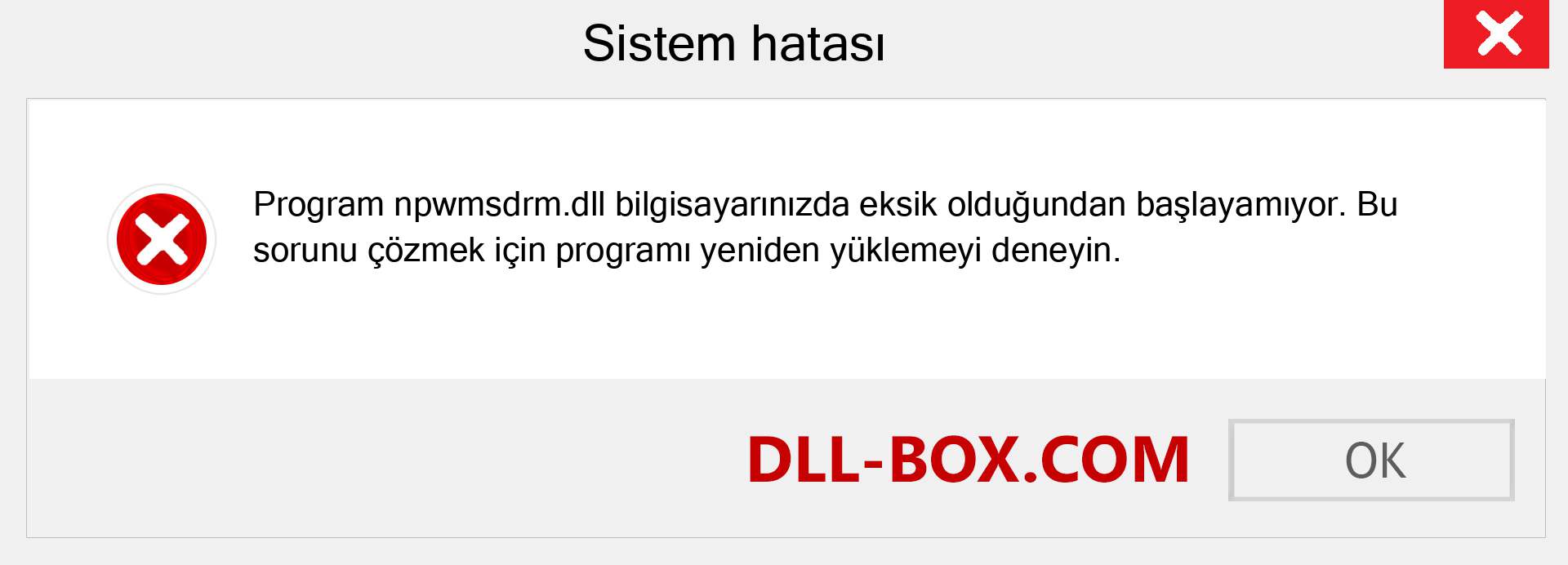 npwmsdrm.dll dosyası eksik mi? Windows 7, 8, 10 için İndirin - Windows'ta npwmsdrm dll Eksik Hatasını Düzeltin, fotoğraflar, resimler